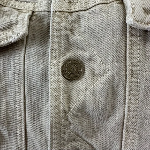 Mother Denim The Fly Away Jacket in Beige Sand Casual Boho Chic Crop Fit - Picture 5 of 10